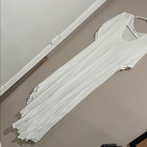 Boho Flowy Dress w/embroidery - OS